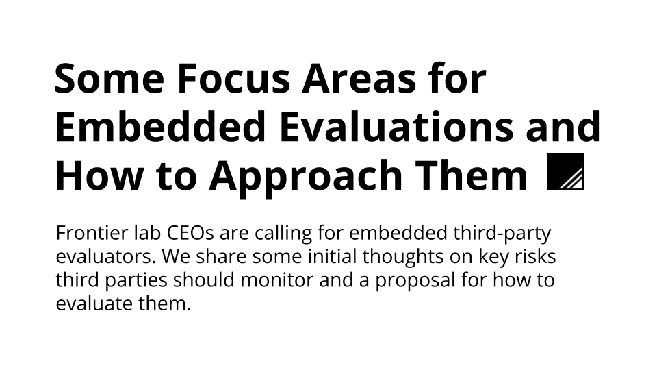 News Flash: How Embedded Evaluators Could Monitor Frontier, Ant Group Released a Finance-Focused Model, & 3 More?